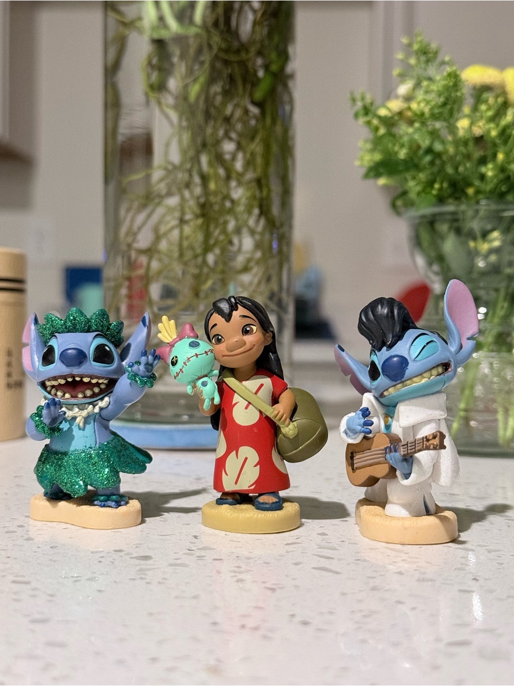 Disney Lilo & Stitch Figure Trio Set – Lilo & 2 Stitch Collectible Figures